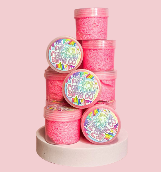 pipers rainbow slime co slime rainbow pink floam